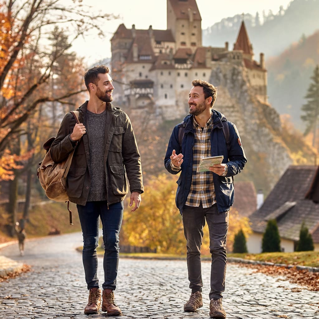 The Palace of the Parliament in Bucharest, a backdrop for gay sugar dating in Romania.